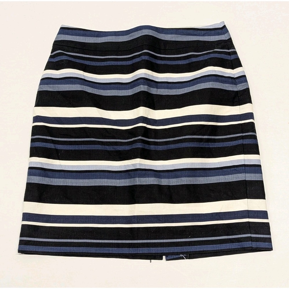 Quiet Luxury Coastal Striped Banana Republic Pencil Skirt Preppy Old Money 8